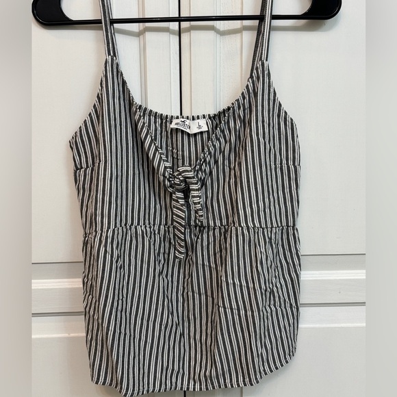 Hollister Women's Black and White Striped Camisole Size Large - Picture 1 of 5
